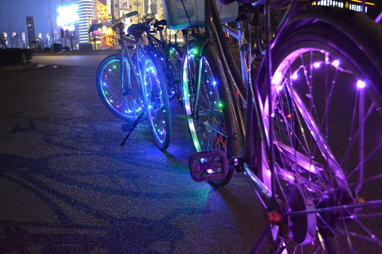 Mini Rechargeable LED Bicycle Wheel String Lights 2015